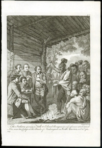 Indians Giving a Talk Print