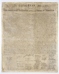 Engraved Copy Declaration of Independence