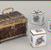 Casket with tea canisters and sugar box